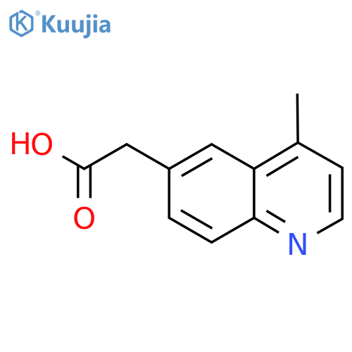 2-(4-Methylquinolin-6-yl)acetic acid structure