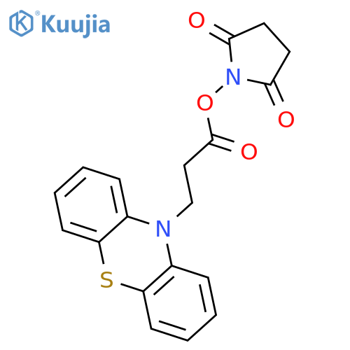2,5-Pyrrolidinedione, 1-[1-oxo-3-(10H-phenothiazin-10-yl)propoxy]- structure
