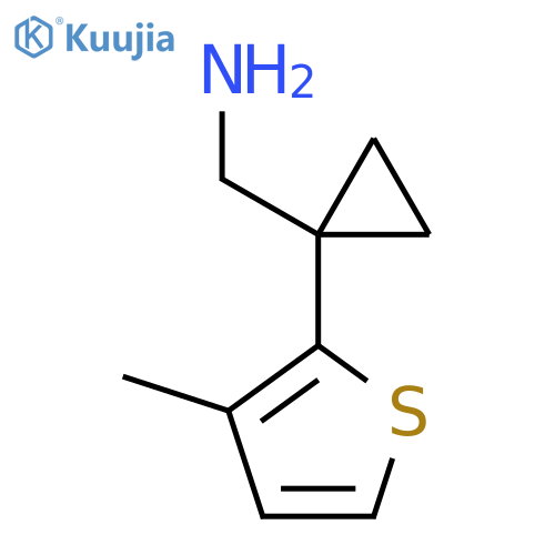 1-(3-methylthiophen-2-yl)cyclopropylmethanamine structure
