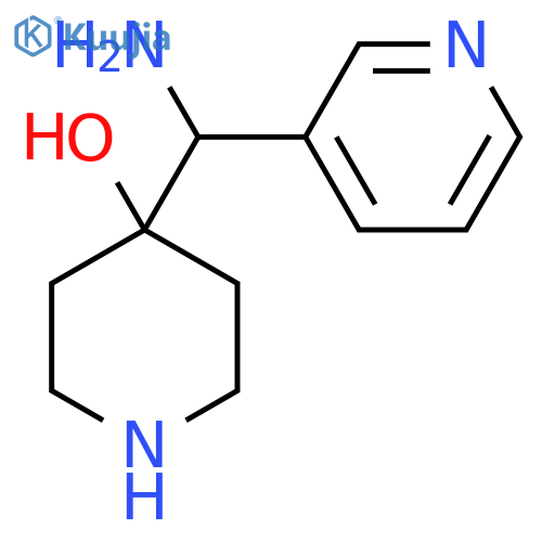 4-amino(pyridin-3-yl)methylpiperidin-4-ol structure