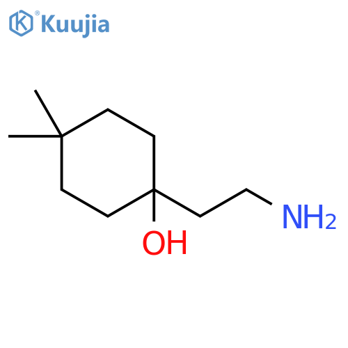 Cyclohexanol, 1-(2-aminoethyl)-4,4-dimethyl- structure