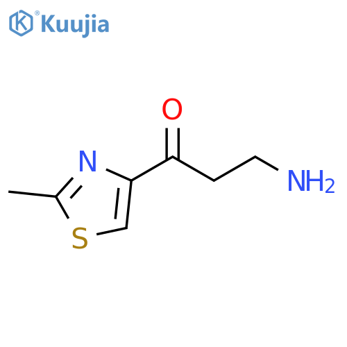 1-Propanone, 3-amino-1-(2-methyl-4-thiazolyl)- structure
