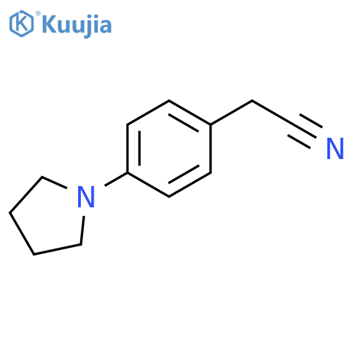 2-4-(pyrrolidin-1-yl)phenylacetonitrile structure