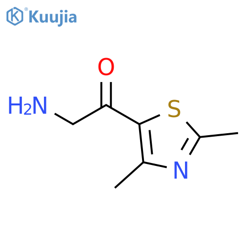 Ethanone, 2-amino-1-(2,4-dimethyl-5-thiazolyl)- structure