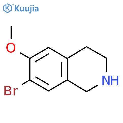 7-Bromo-6-methoxy-1,2,3,4-tetrahydroisoquinoline structure