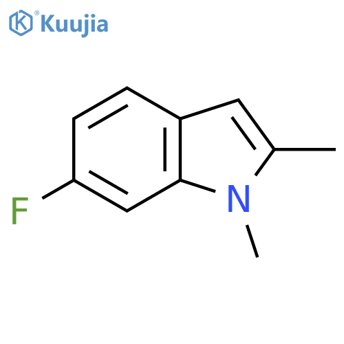 1,2-Dimethyl-6-fluoro-1h-indole structure