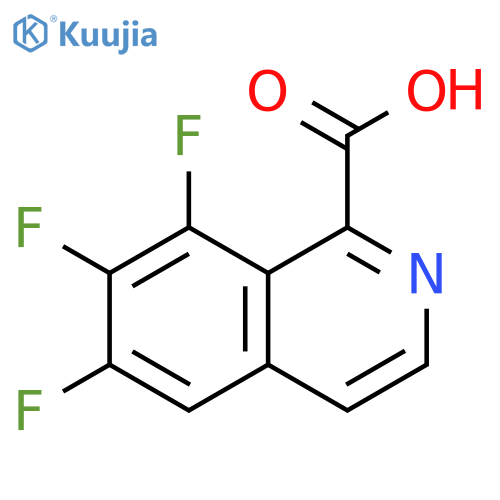 6,7,8-trifluoroisoquinoline-1-carboxylic acid structure