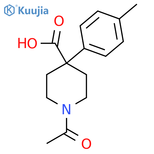 1-Acetyl-4-(4-methylphenyl)piperidine-4-carboxylic acid structure