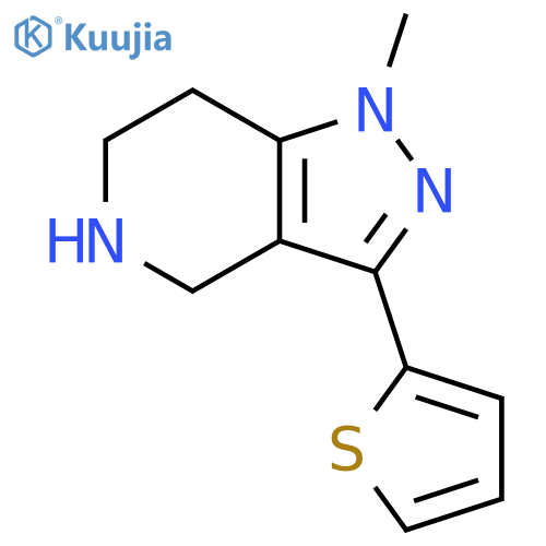 1-methyl-3-(thiophen-2-yl)-4,5,6,7-tetrahydro-1H-pyrazolo[4,3-c]pyridine structure