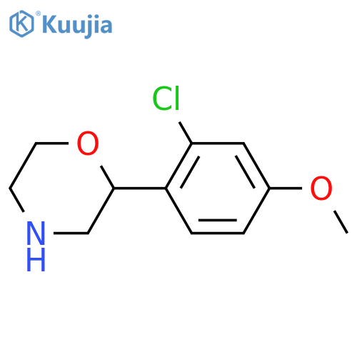 2-(2-chloro-4-methoxyphenyl)morpholine structure