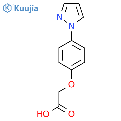 2-4-(1H-pyrazol-1-yl)phenoxyacetic acid structure