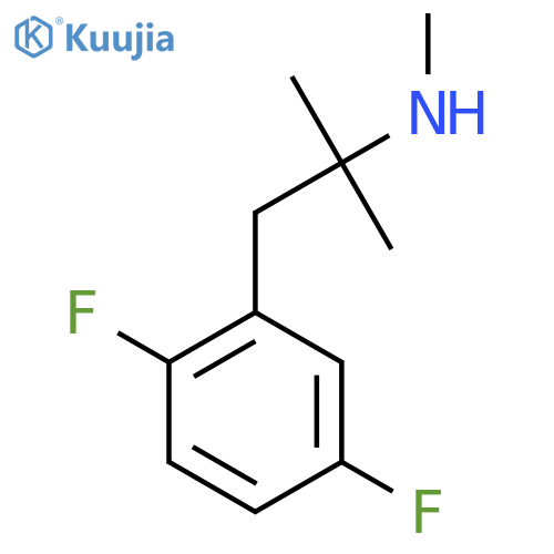 1-(2,5-difluorophenyl)-2-methylpropan-2-yl(methyl)amine structure