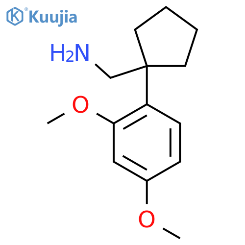1-(2,4-dimethoxyphenyl)cyclopentylmethanamine structure