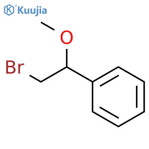 (2-bromo-1-methoxyethyl)benzene structure