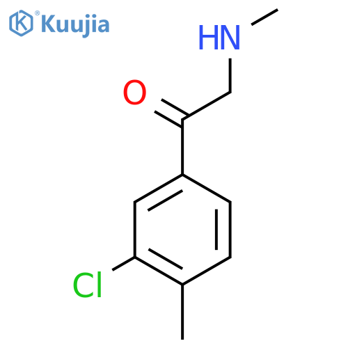 1-(3-chloro-4-methylphenyl)-2-(methylamino)ethan-1-one structure