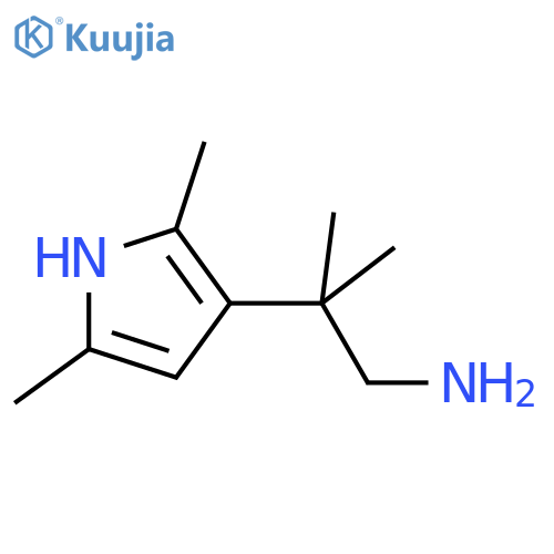 2-(2,5-dimethyl-1H-pyrrol-3-yl)-2-methylpropan-1-amine structure