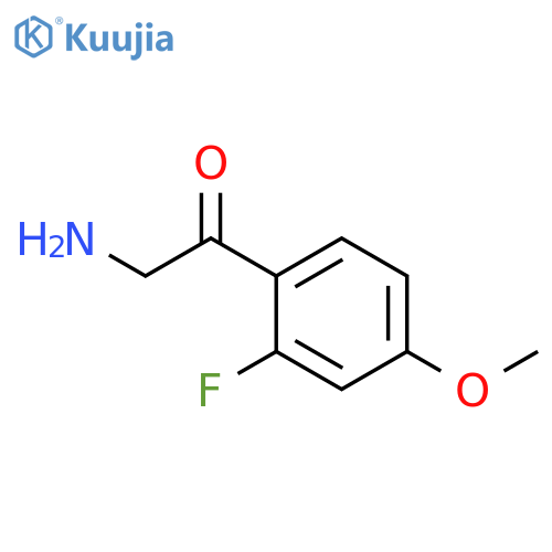 2-amino-1-(2-fluoro-4-methoxyphenyl)ethan-1-one structure