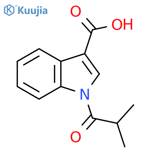 1-Isobutyryl-1H-indole-3-carboxylic acid structure