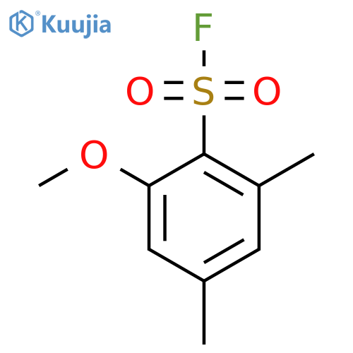2-Methoxy-4,6-dimethylbenzene-1-sulfonyl fluoride structure