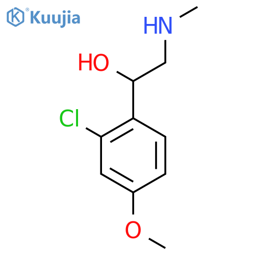 1-(2-chloro-4-methoxyphenyl)-2-(methylamino)ethan-1-ol structure