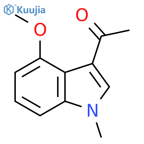 Ethanone, 1-(4-methoxy-1-methyl-1H-indol-3-yl)- structure