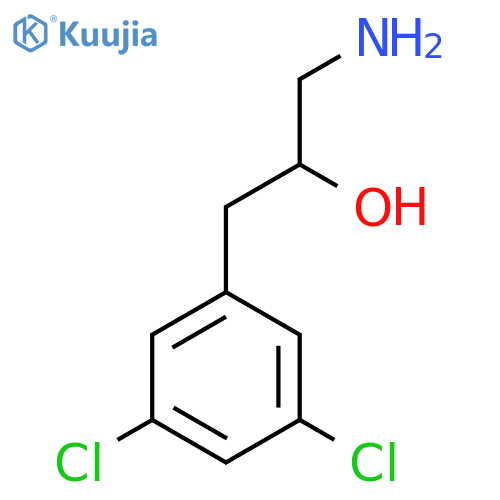 1-amino-3-(3,5-dichlorophenyl)propan-2-ol structure