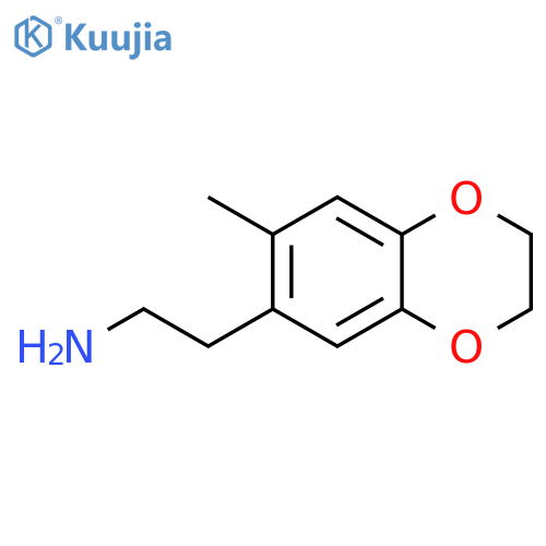 2-(7-methyl-2,3-dihydro-1,4-benzodioxin-6-yl)ethan-1-amine structure