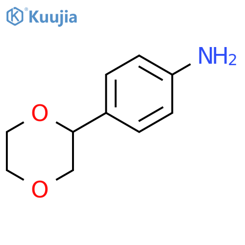 4-(1,4-dioxan-2-yl)aniline structure