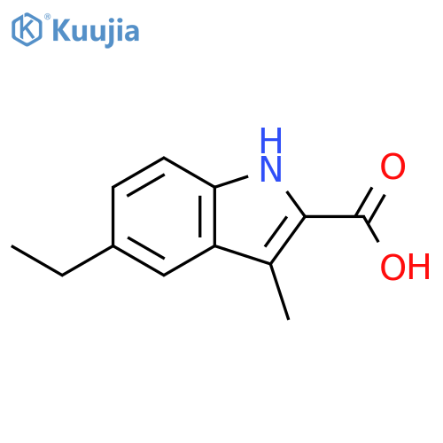 5-ethyl-3-methyl-1H-indole-2-carboxylic acid structure