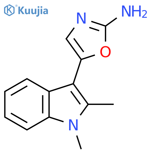 5-(1,2-dimethyl-1H-indol-3-yl)-1,3-oxazol-2-amine structure