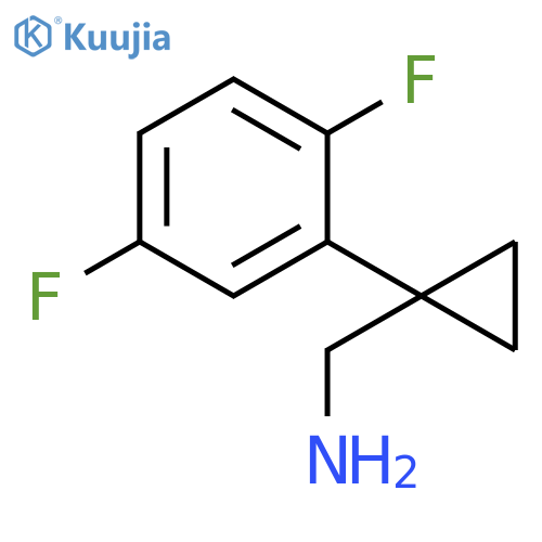 1-(2,5-difluorophenyl)cyclopropylmethanamine structure