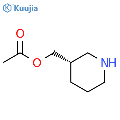 (3S)-3-Piperidinemethanol, 3-acetate structure