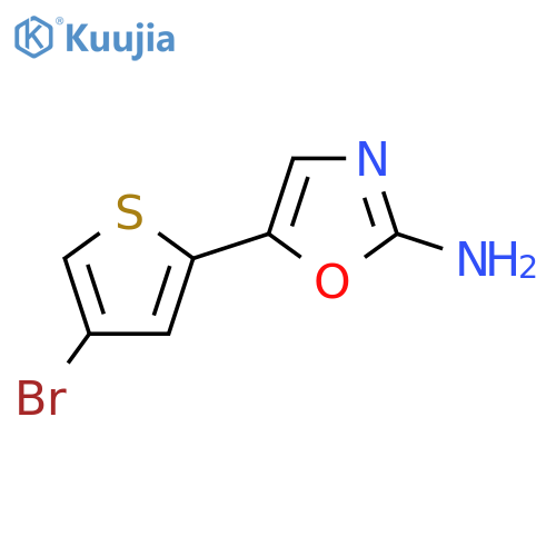 5-(4-bromothiophen-2-yl)-1,3-oxazol-2-amine structure