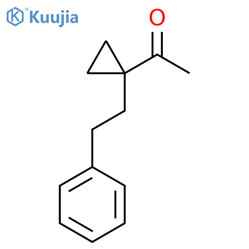 1-1-(2-phenylethyl)cyclopropylethan-1-one structure