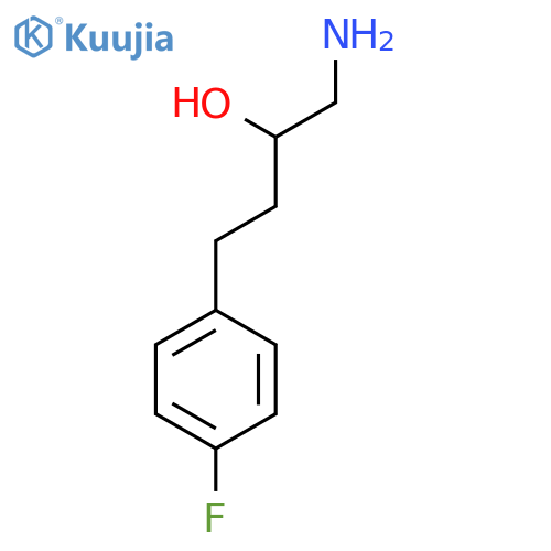 1-amino-4-(4-fluorophenyl)butan-2-ol structure