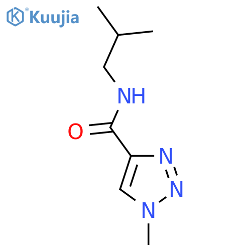 1-methyl-N-(2-methylpropyl)-1H-1,2,3-triazole-4-carboxamide structure