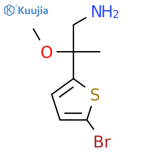 2-(5-bromothiophen-2-yl)-2-methoxypropan-1-amine structure