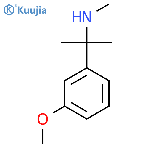 2-(3-methoxyphenyl)propan-2-yl(methyl)amine structure