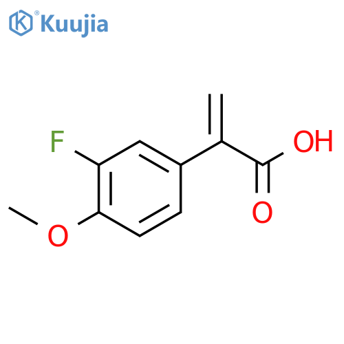 Benzeneacetic acid, 3-fluoro-4-methoxy-α-methylene- structure