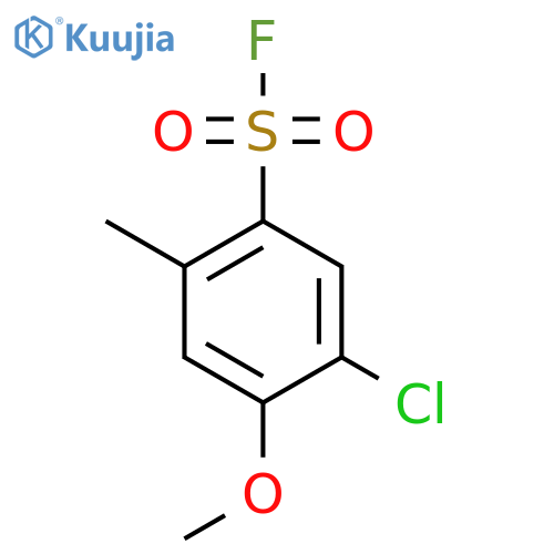 5-Chloro-4-methoxy-2-methylbenzene-1-sulfonyl fluoride structure
