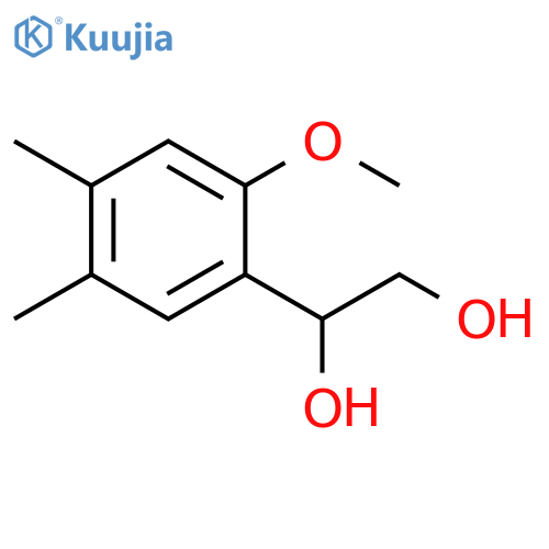 1-(2-methoxy-4,5-dimethylphenyl)ethane-1,2-diol structure