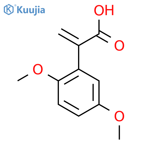 2-(2,5-dimethoxyphenyl)prop-2-enoic acid structure