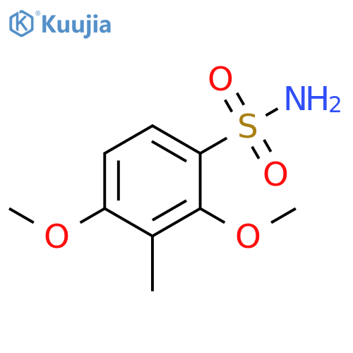 2,4-dimethoxy-3-methylbenzene-1-sulfonamide structure