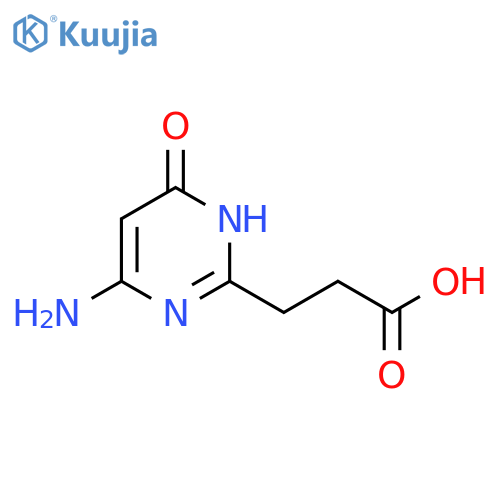 3-(4-Amino-6-oxo-1H-pyrimidin-2-yl)propanoic acid structure