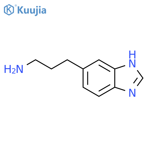 3-(1H-1,3-benzodiazol-5-yl)propan-1-amine structure