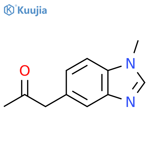 1-(1-methyl-1H-1,3-benzodiazol-5-yl)propan-2-one structure