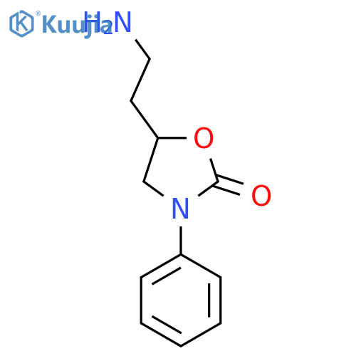 5-(2-Aminoethyl)-3-phenyl-1,3-oxazolidin-2-one structure
