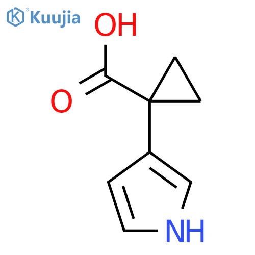 1-(1H-pyrrol-3-yl)cyclopropane-1-carboxylic acid structure