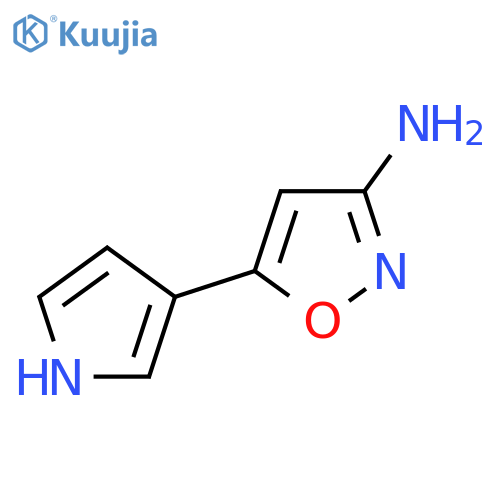 5-(1H-pyrrol-3-yl)-1,2-oxazol-3-amine structure