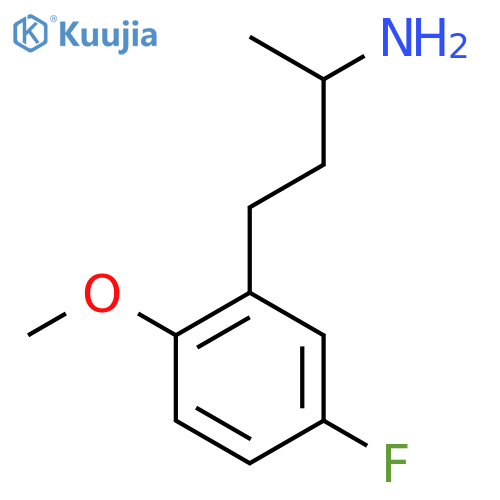4-(5-fluoro-2-methoxyphenyl)butan-2-amine structure